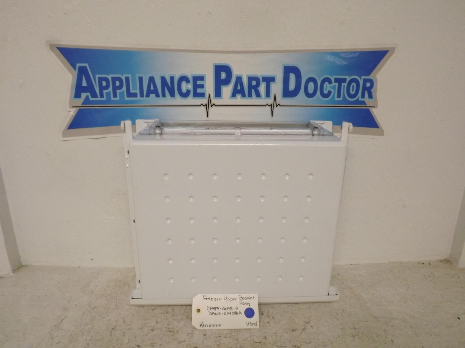 Kenmore Refrigerator DA97-00951A DA63-01432A Freezer Upper Basket Assy Used Kenmore Refrigerator DA97-00951A DA63-01432A Freezer Upper Basket Assy Used